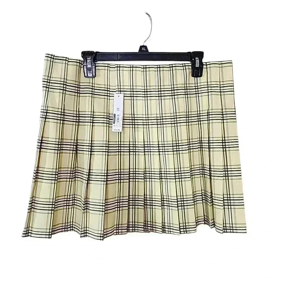 Plaid School girl  plus size mini skirt. Size XXL